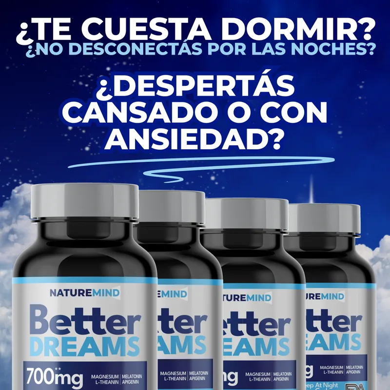 ¿Te cuesta dormir? Better Dreams, fórmula natural para un sueño reparador
