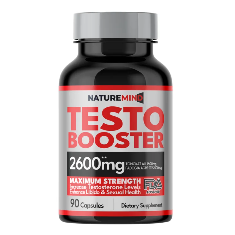 Frasco de Testo Booster, Tongkat Ali y Fadogia Agrestis, 90 cápsulas