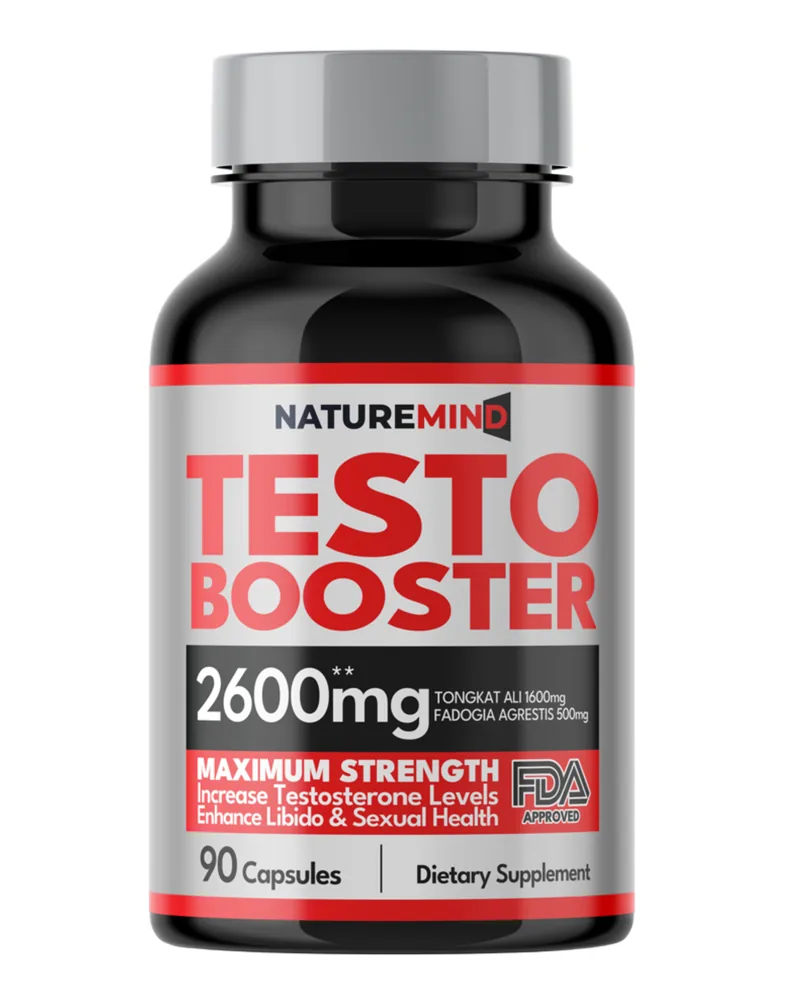 Frasco de Testo Booster, Tongkat Ali y Fadogia Agrestis, 90 cápsulas
